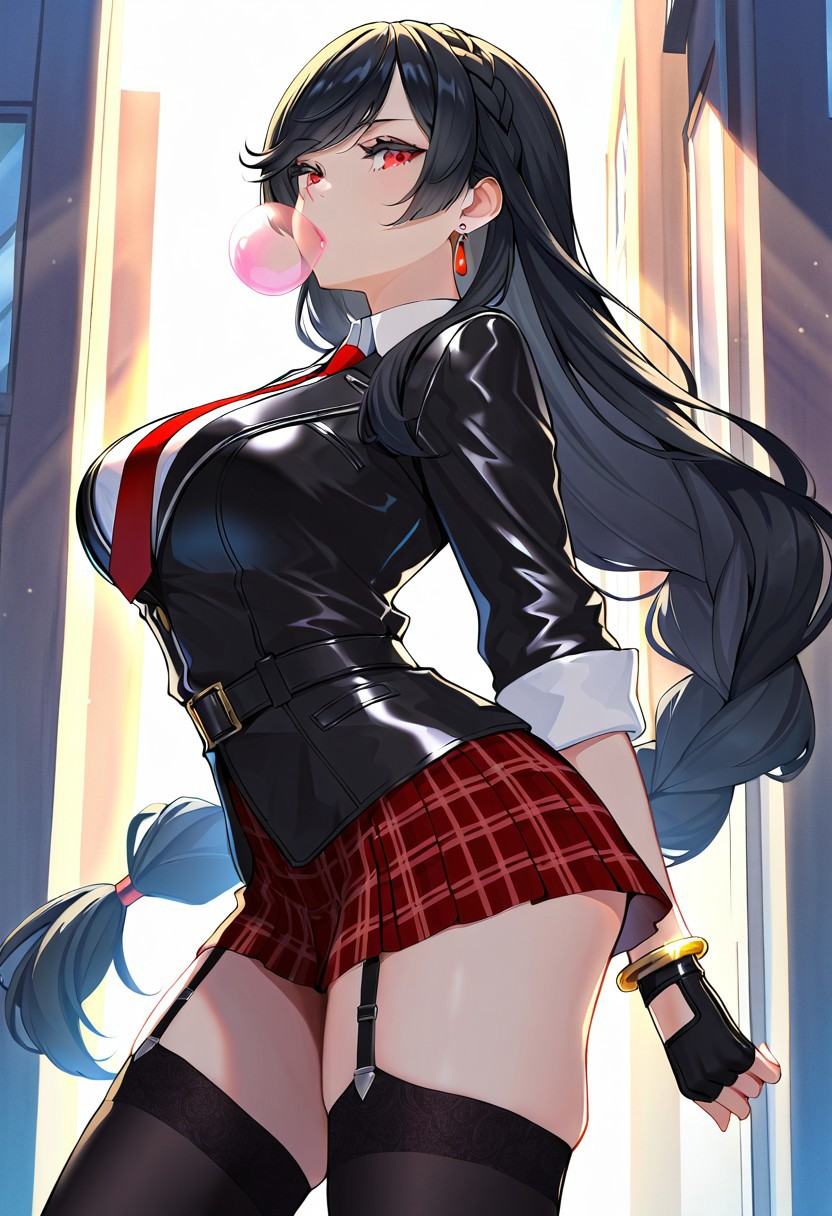 0m0t1,  1girl,  large breasts on Tensor.Art