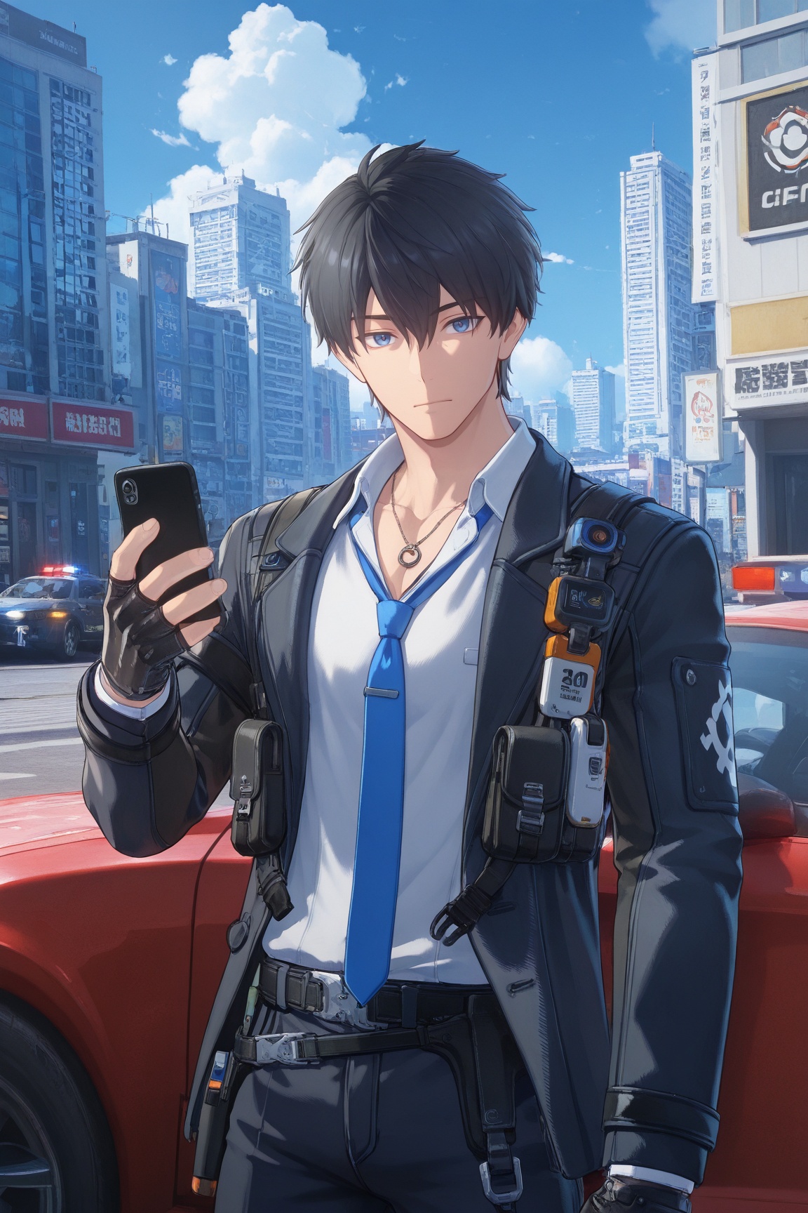 chenxiu,  1boy,  motor vehicle on Tensor.Art
