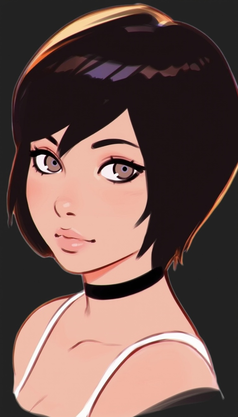 a portrait illustration by ilya kuvshinov,  1girl,  solo on Tensor.Art