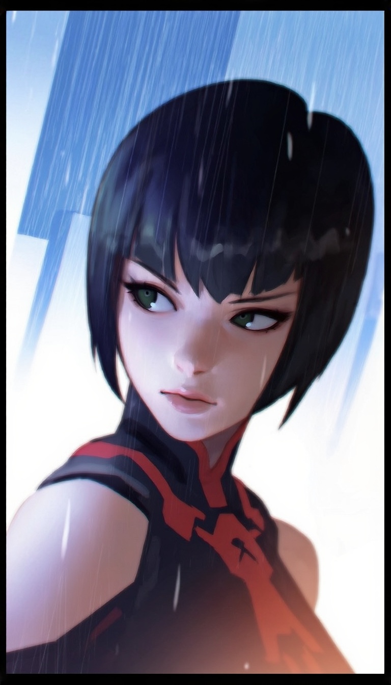 a portrait illustration by ilya kuvshinov,  1girl,  solo on Tensor.Art