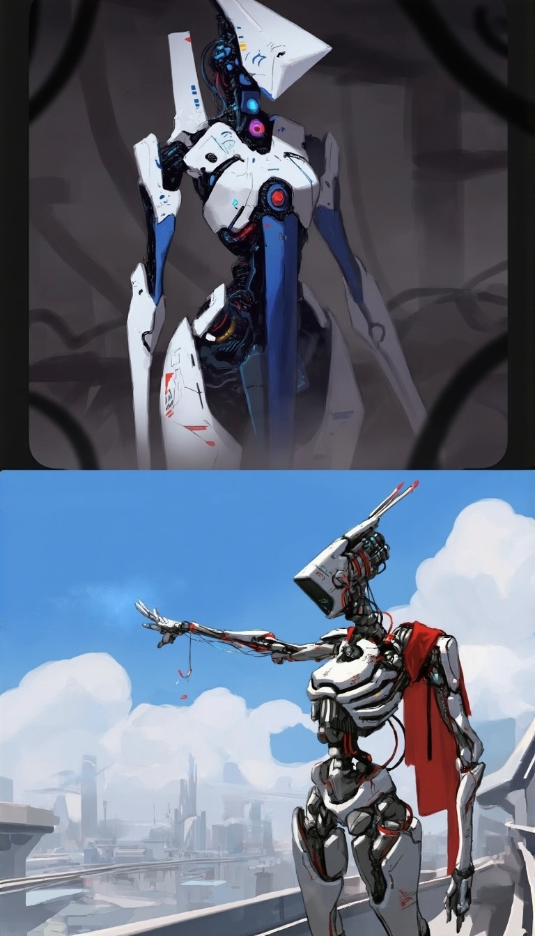 a scifi illustration ,  robot,  cable on Tensor.Art