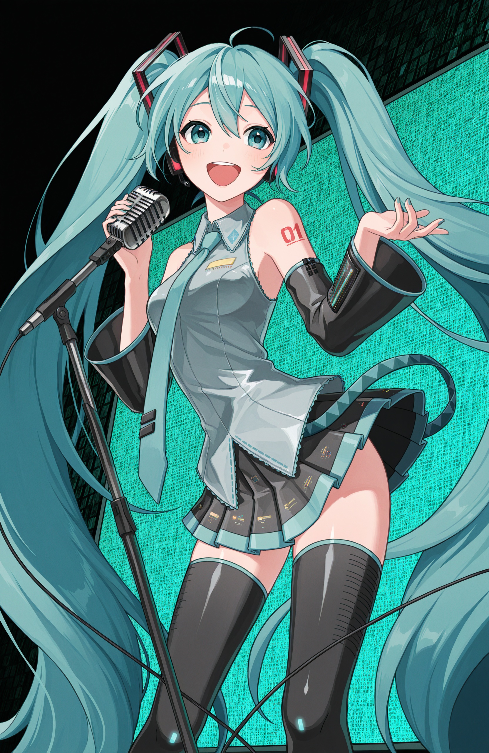 1girl,  hatsune miku,  vocaloid on Tensor.Art