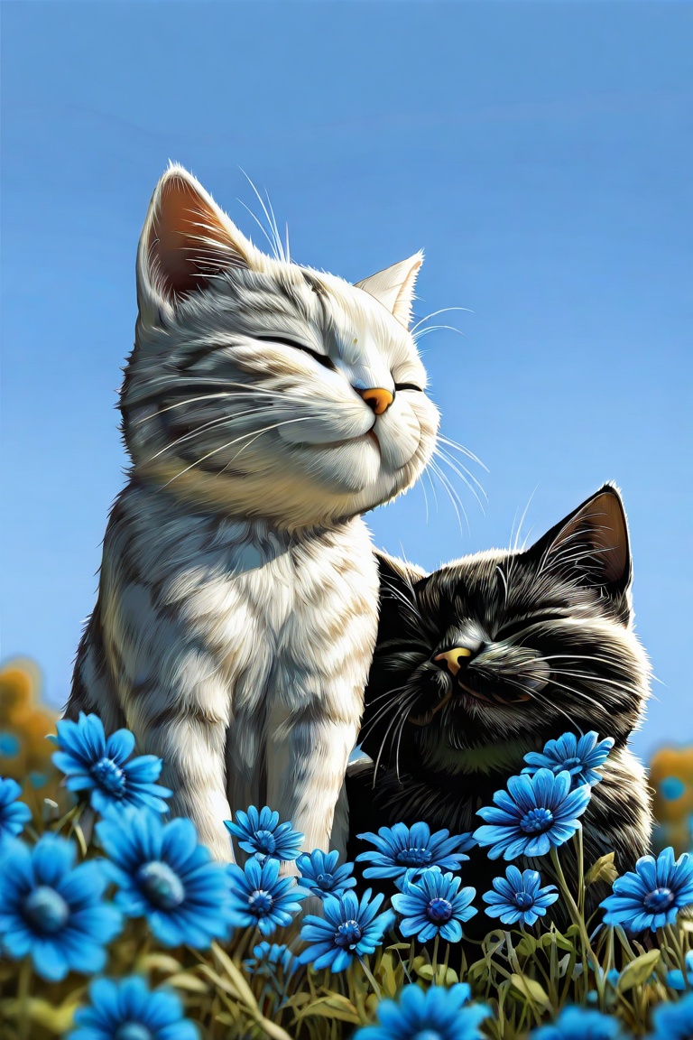closed eyes,  flower,  outdoors on Tensor.Art