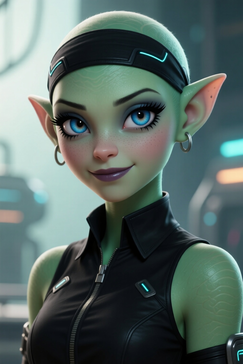 1girl,  solo. twi'lek {alien girl,  exotic girl on Tensor.Art