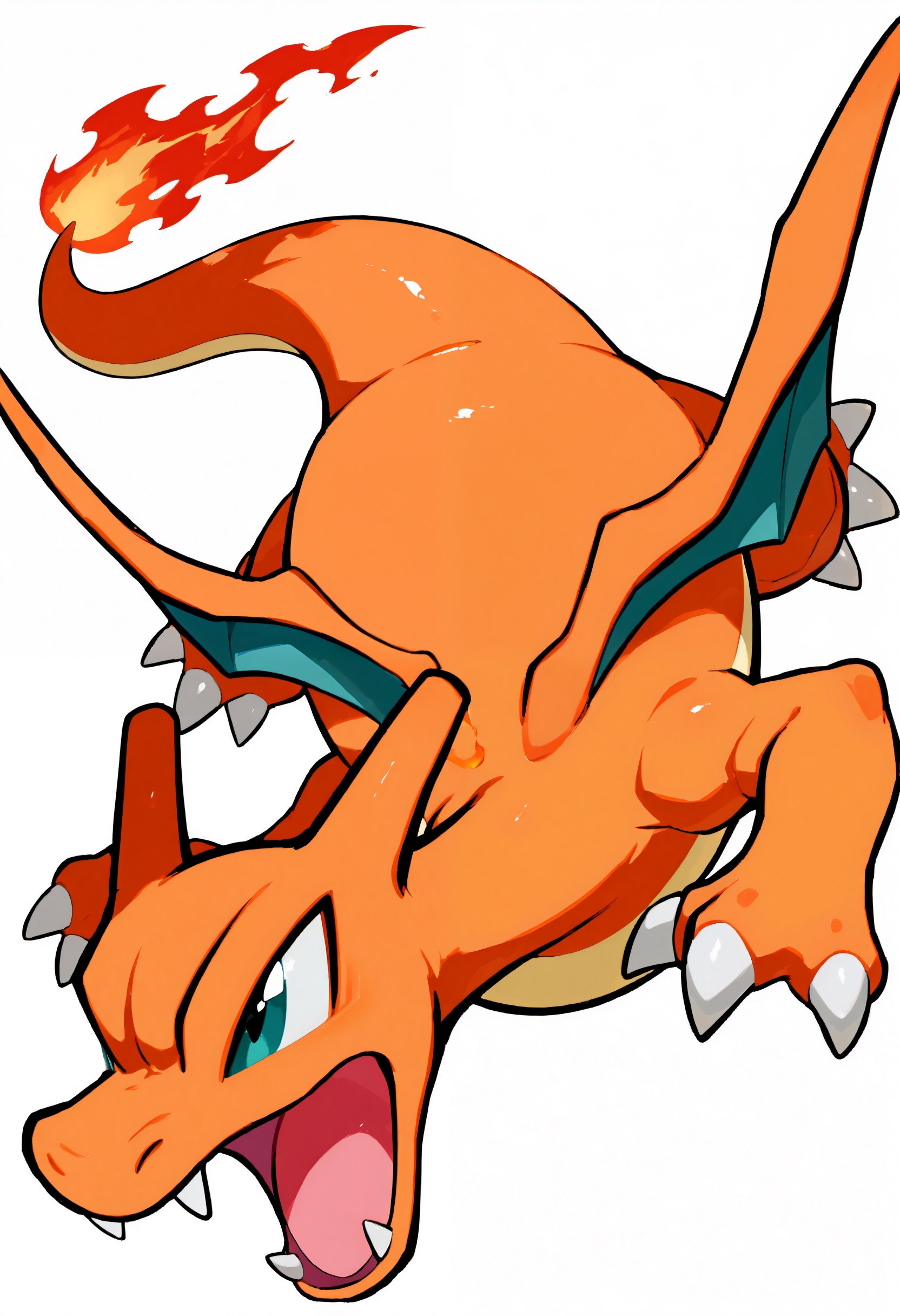charizard,  solo,  open mouth on Tensor.Art