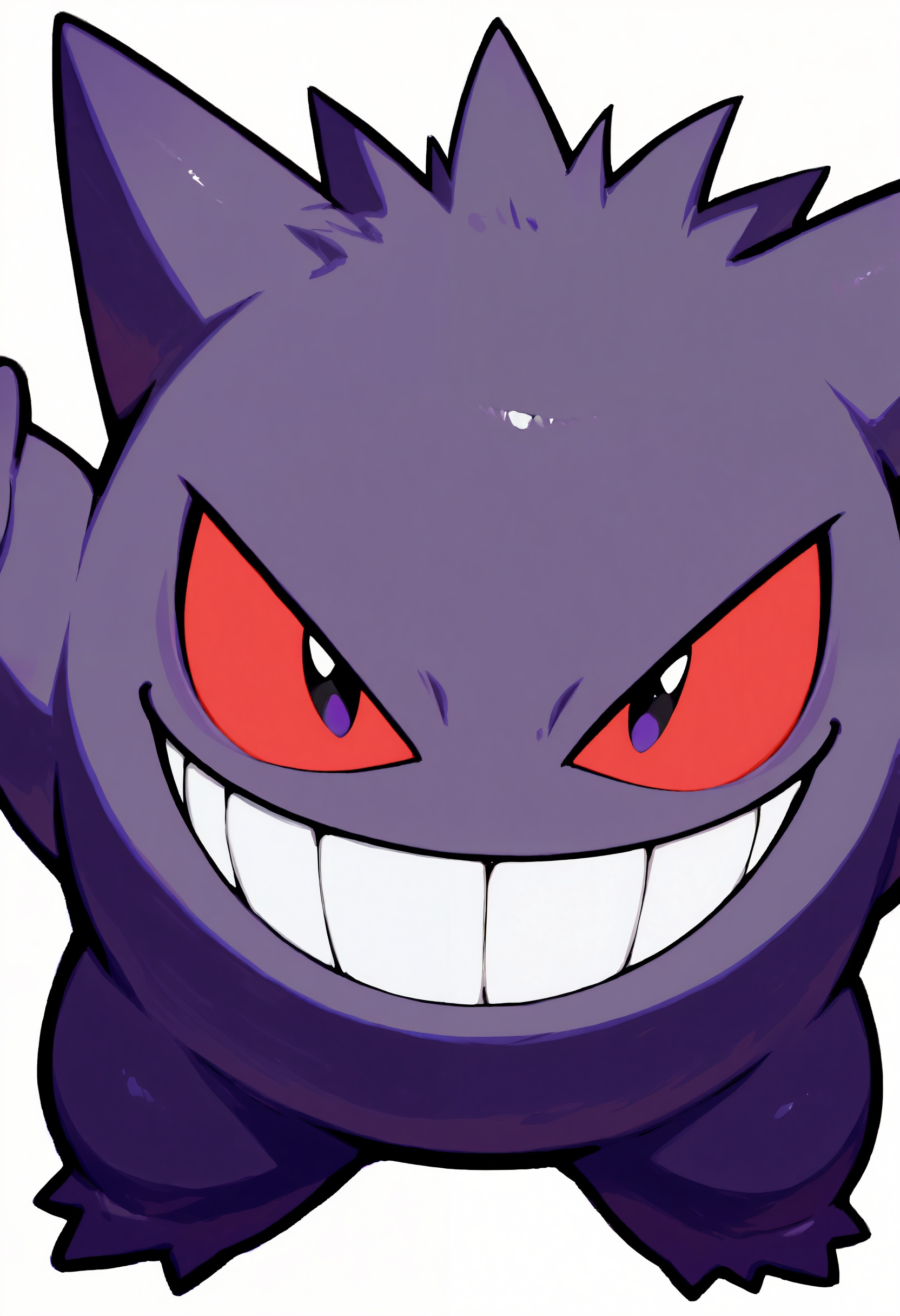 gengar,  looking at viewer,  smile on Tensor.Art