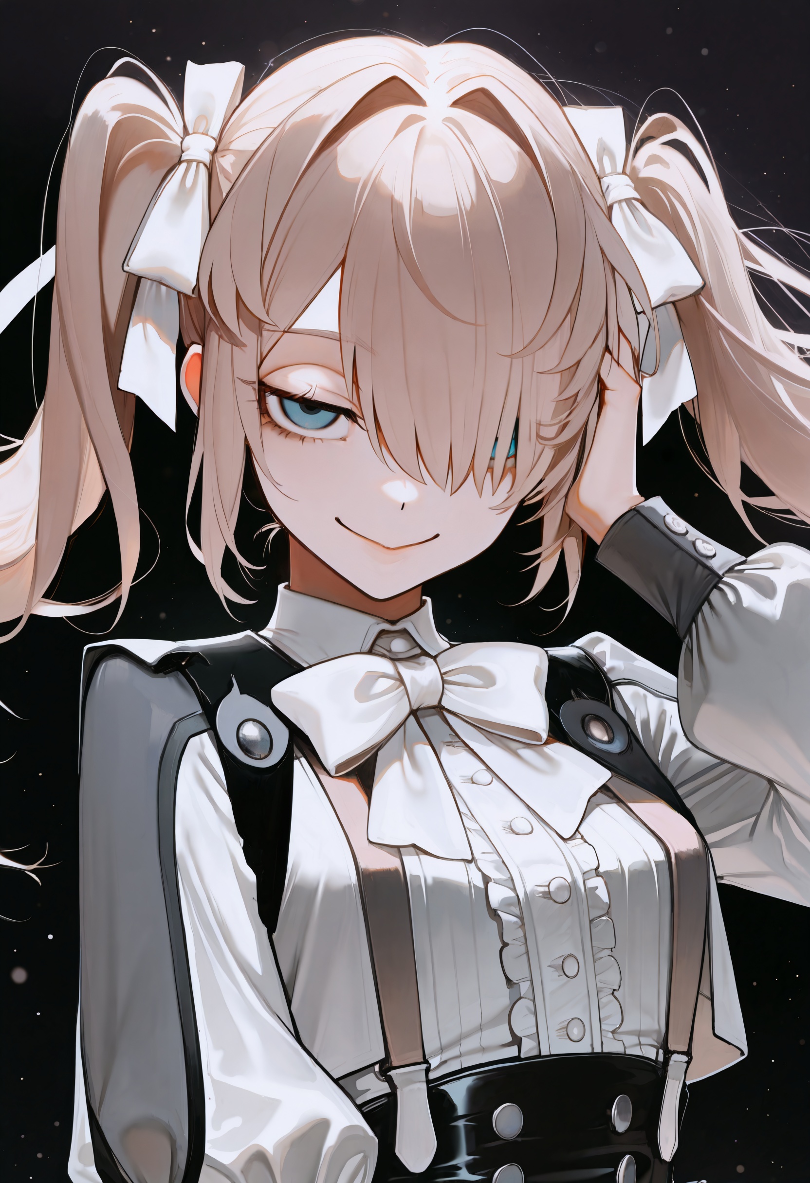 1girl,  solo,  dark background on Tensor.Art
