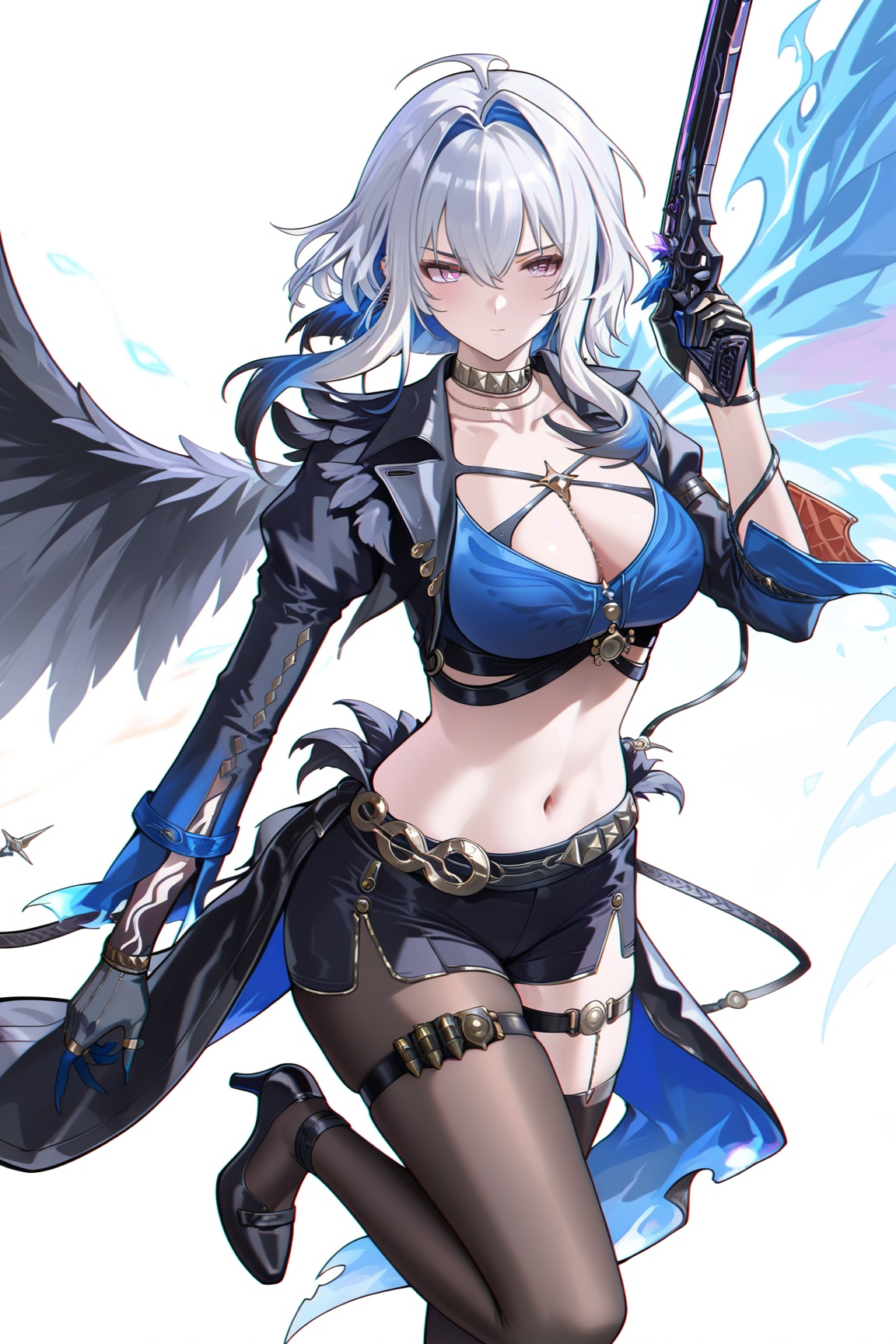 galbrena \(wuthering waves\),  1girl,  weapon on Tensor.Art