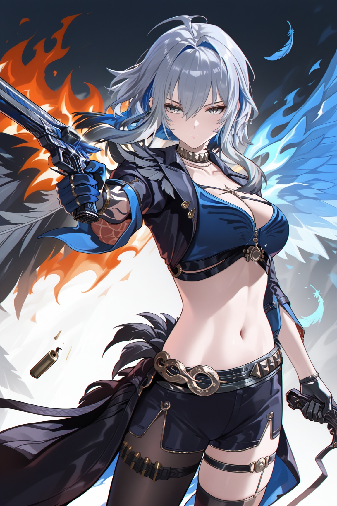 galbrena \(wuthering waves\),  1girl,  weapon on Tensor.Art
