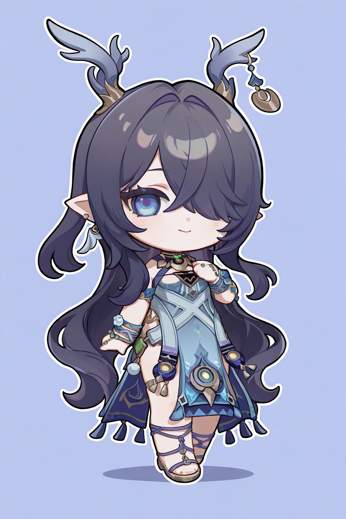 lauma \(genshin impact\),  1girl,  chibi on Tensor.Art