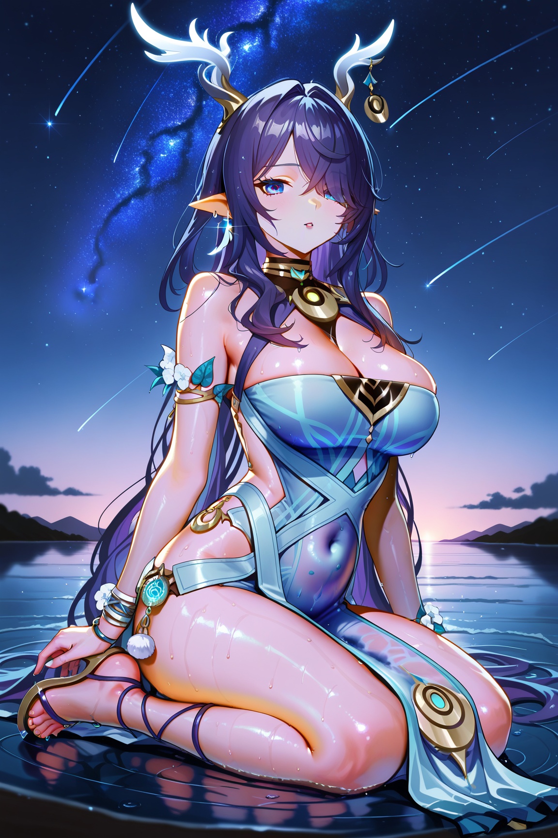 lauma \(genshin impact\),  1girl,  breasts on Tensor.Art