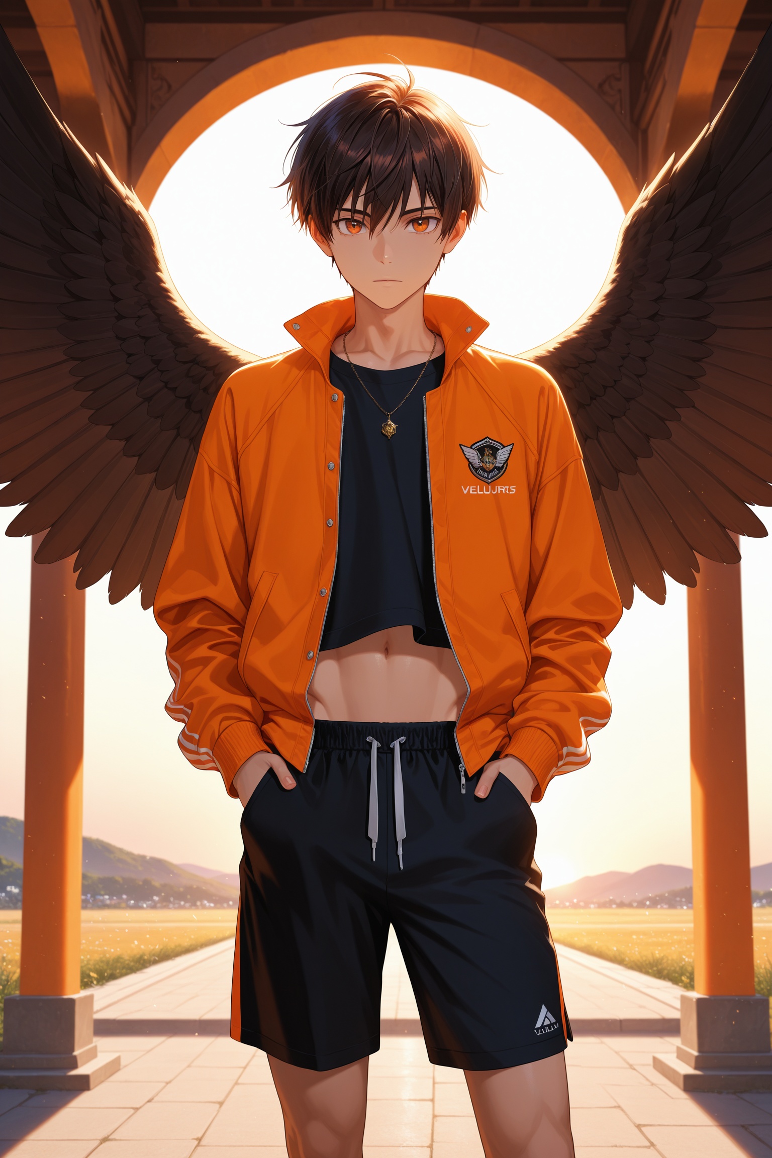 solo,  1boy,  teenage male with black short hair on Tensor.Art