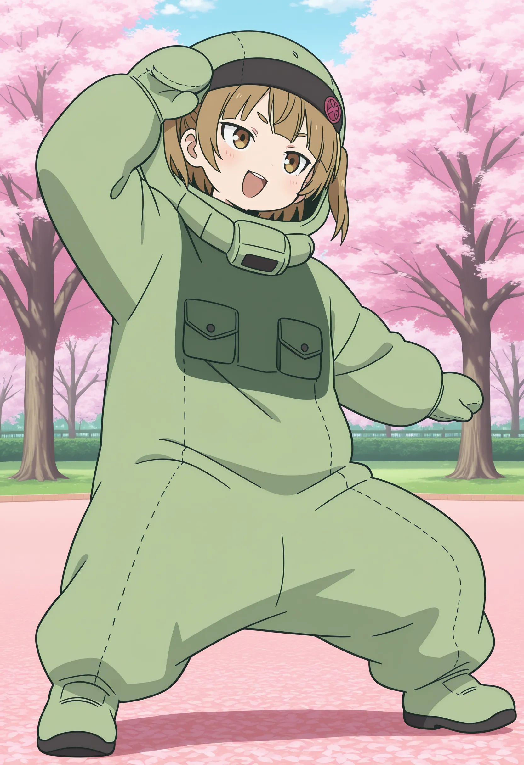 1girl,  marui mitsuba,  brown hair on Tensor.Art