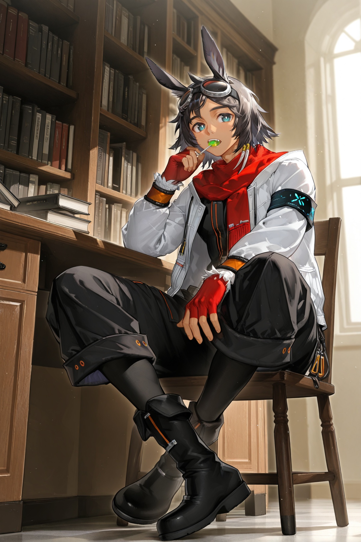1boy,  courier \(arknights\),  courier el1 on Tensor.Art