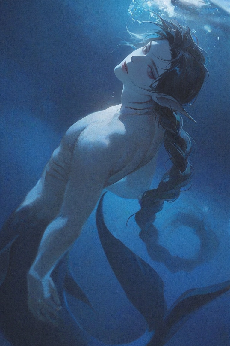 1boy,  *****,  merman on Tensor.Art