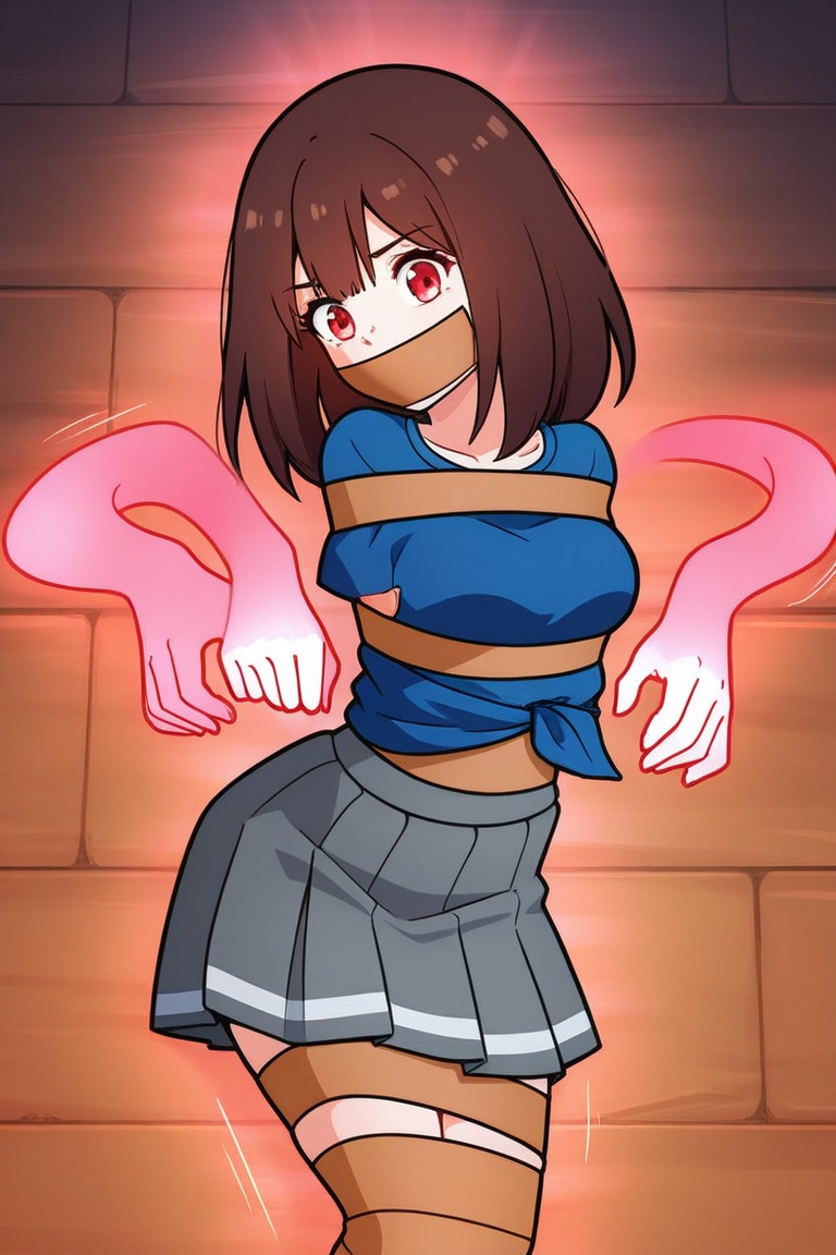 1girl,  solo,  brown hair on Tensor.Art