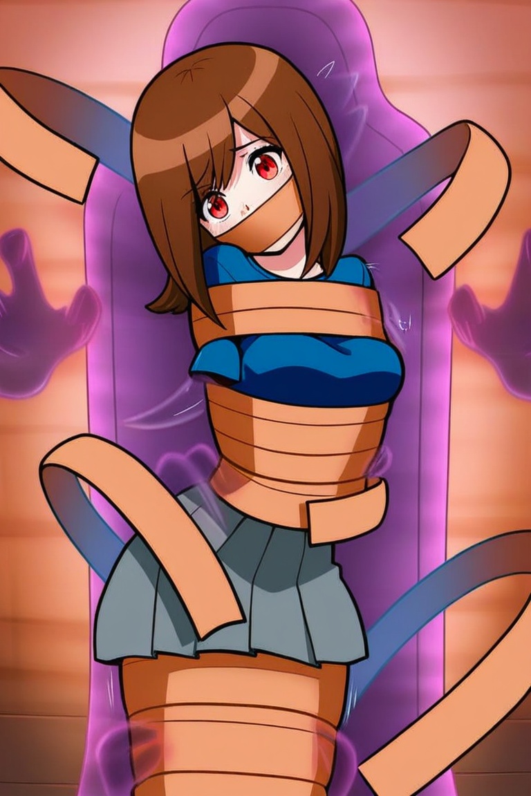 1girl,  solo,  brown hair on Tensor.Art