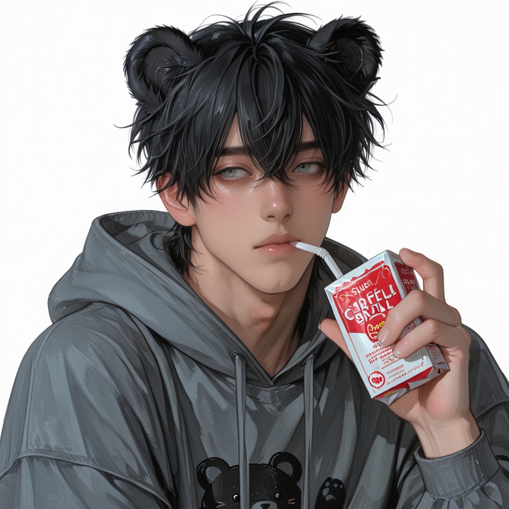 1male,  grey eyes,  short hair on Tensor.Art