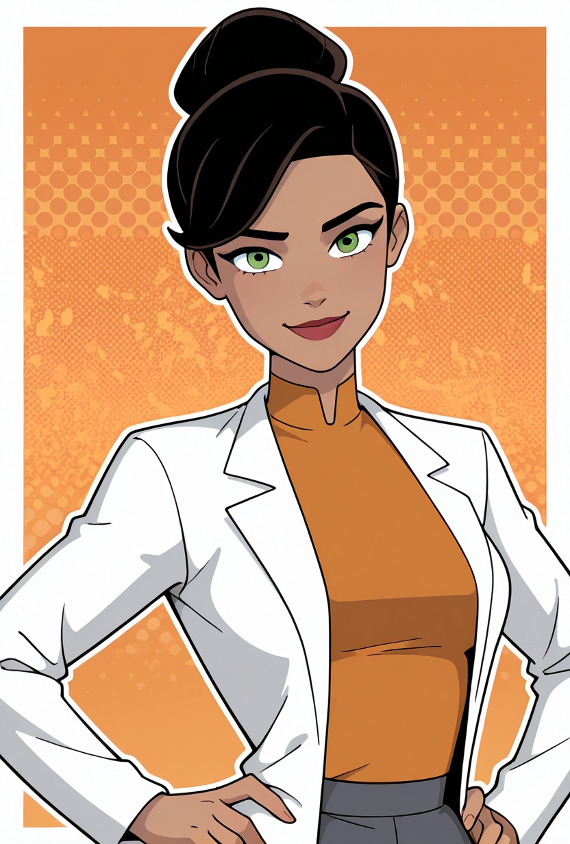 rebeccaholiday,  1girl,  black hair on Tensor.Art