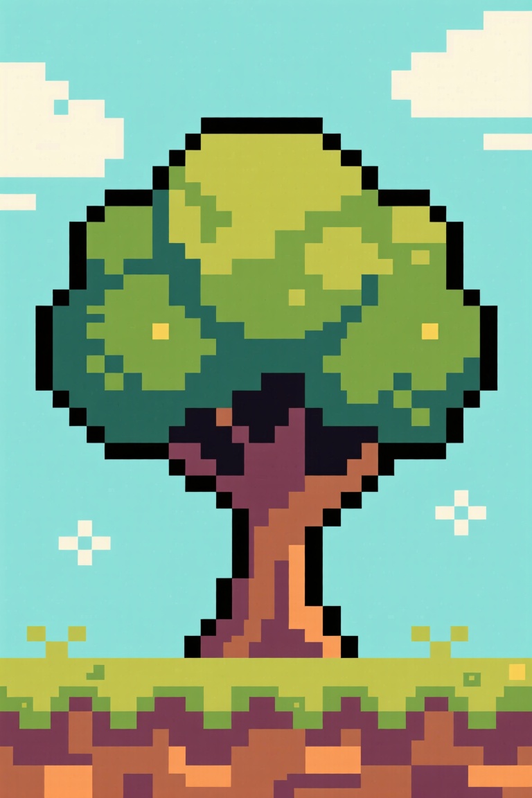 pixel,  1tree on Tensor.Art
