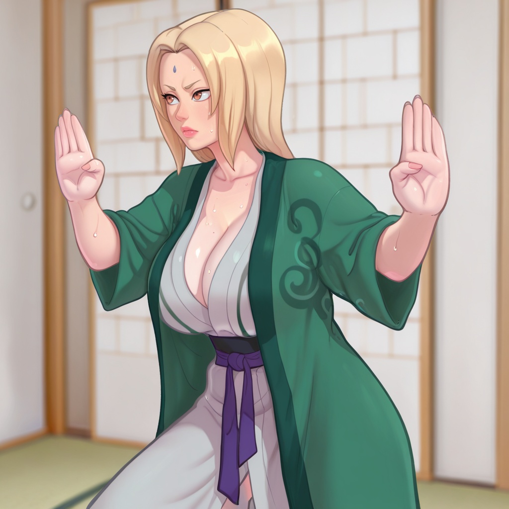 jamlizstyle,  1girl,  tsunade on Tensor.Art