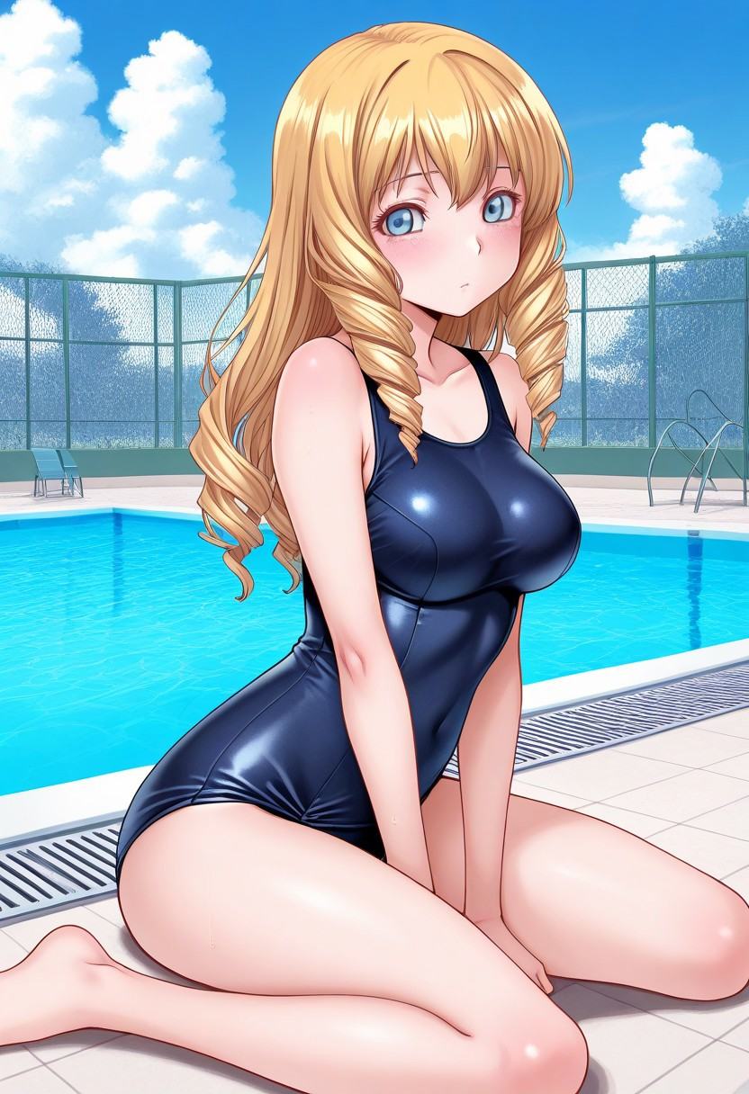 1girl,  solo,  Shotiablonde hair on Tensor.Art