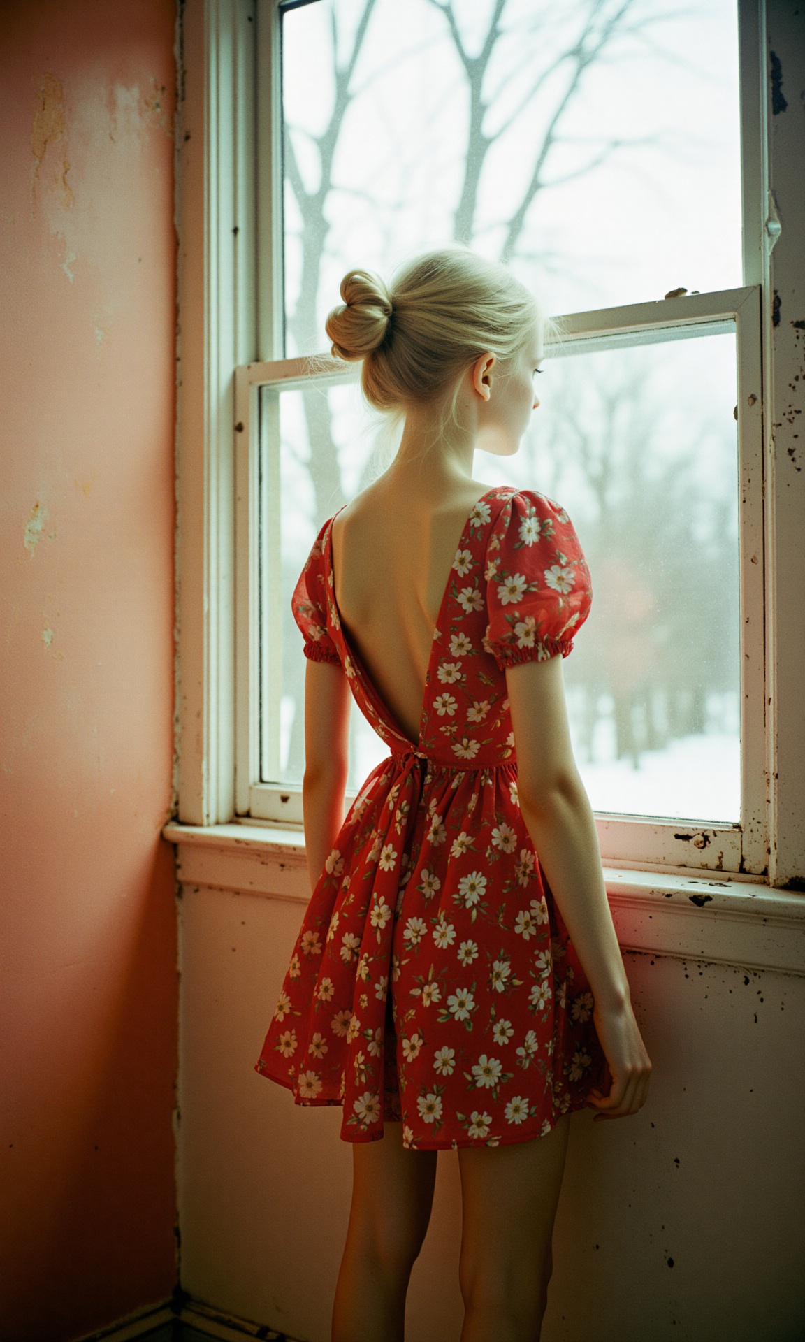 A hauntingly beautiful,  doll-like figure of a young girl,  almost 16 years old on Tensor.Art