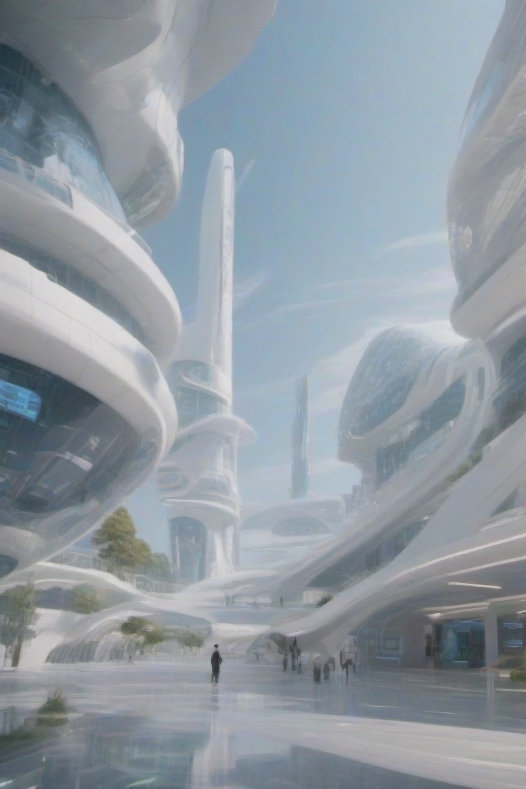 Future Science and Technology Museum,  outdoors,  sky on Tensor.Art