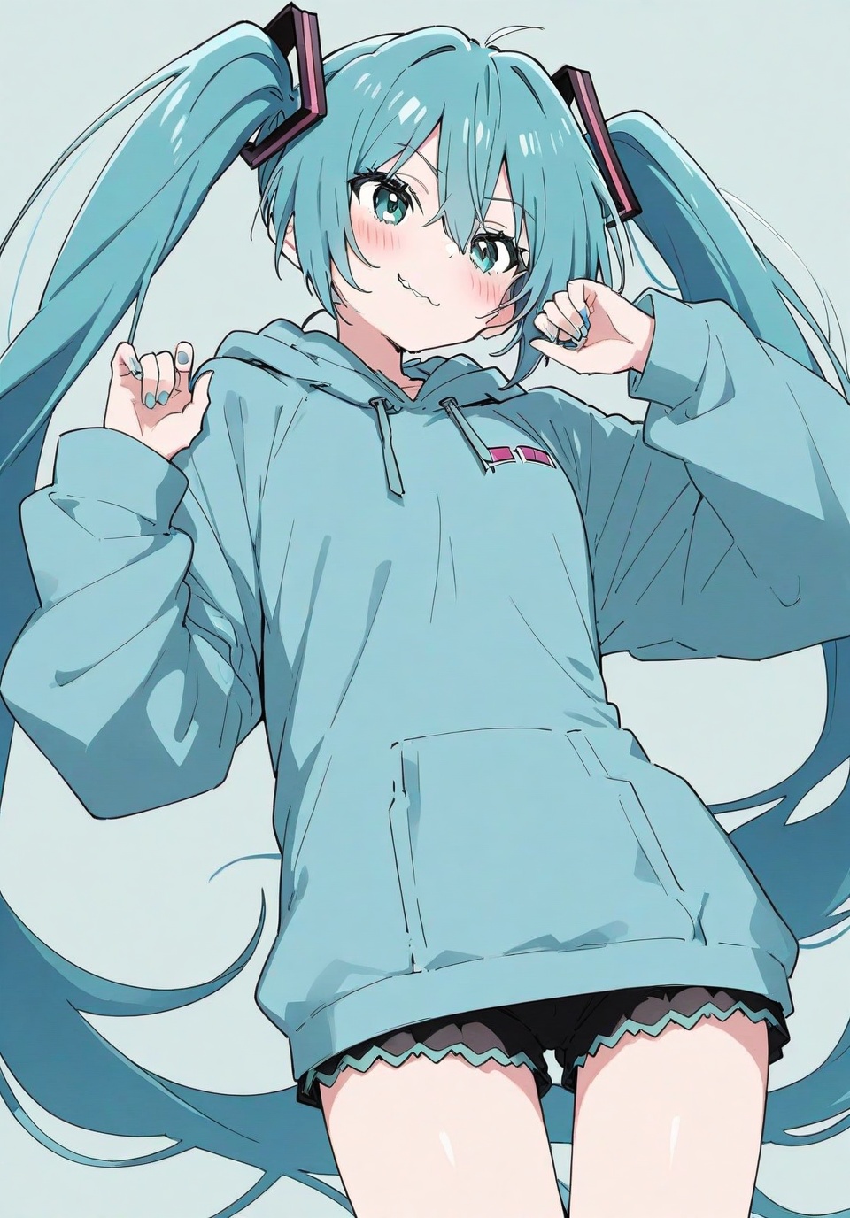 1girl,  solo,  hatsune miku on Tensor.Art