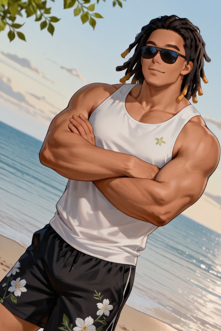 danastyle-official style focus,  male focus,  dreadlocks on Tensor.Art