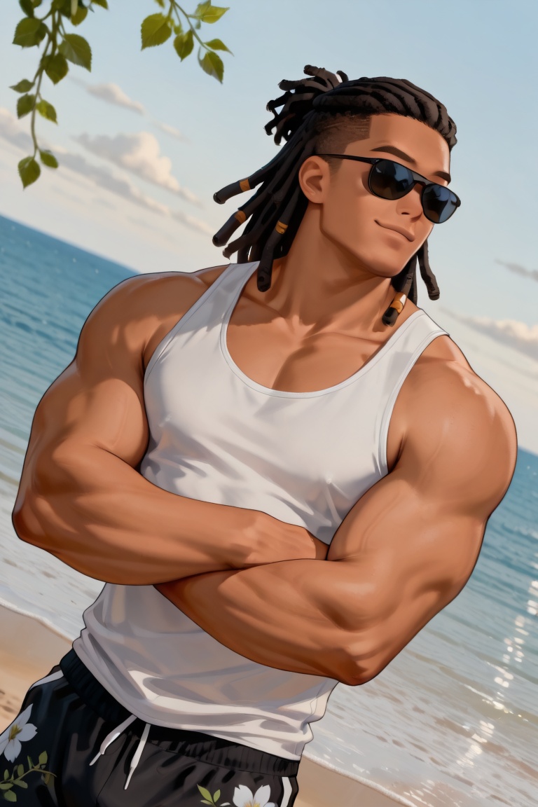 danastyle-official style focus,  male focus,  dreadlocks on Tensor.Art