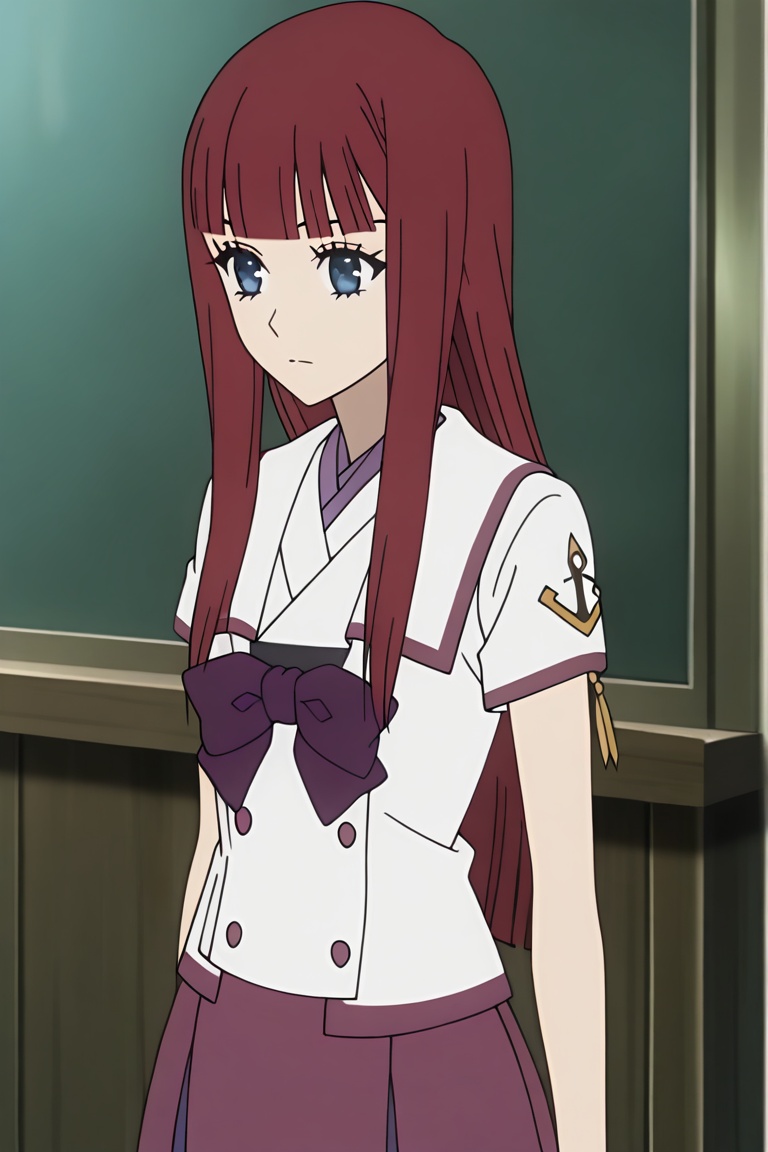 maria akizuki,  blue eyes,  long hair on Tensor.Art