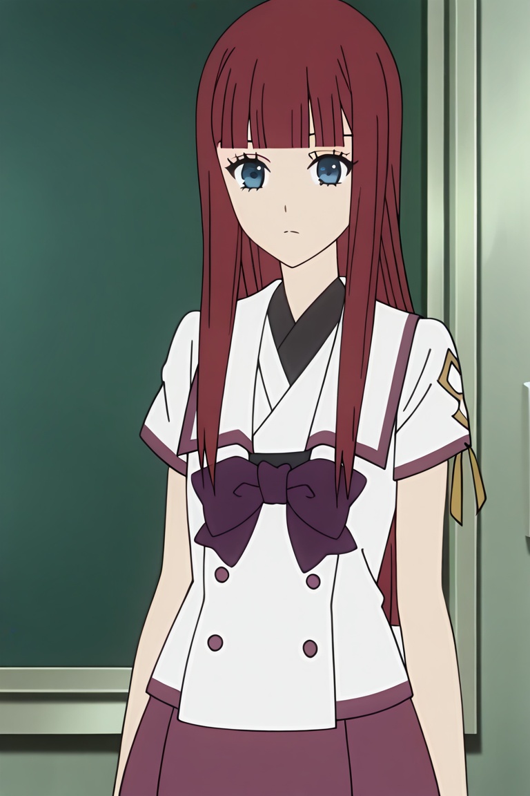 maria akizuki,  blue eyes,  long hair on Tensor.Art