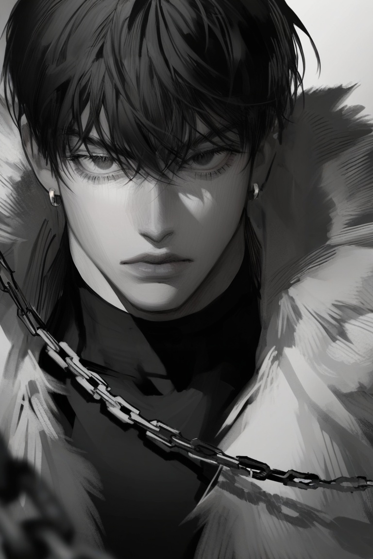 solo,  looking at viewer,  short hair on Tensor.Art