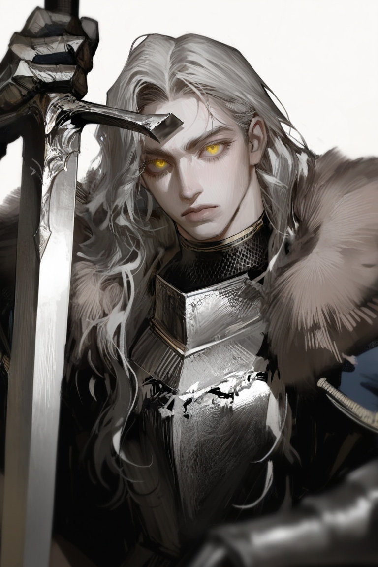 solo,  long hair,  looking at viewer on Tensor.Art