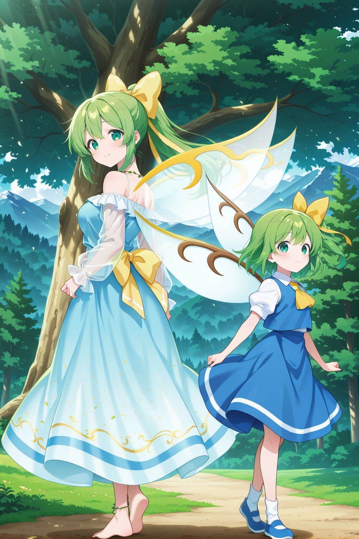 2girls,  outdoors,  day on Tensor.Art