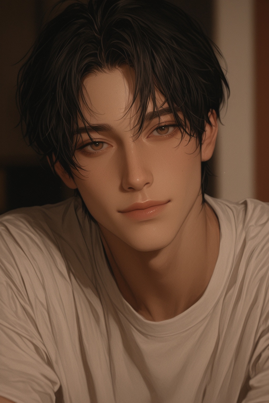 1boy,  bishounen,  upper body on Tensor.Art