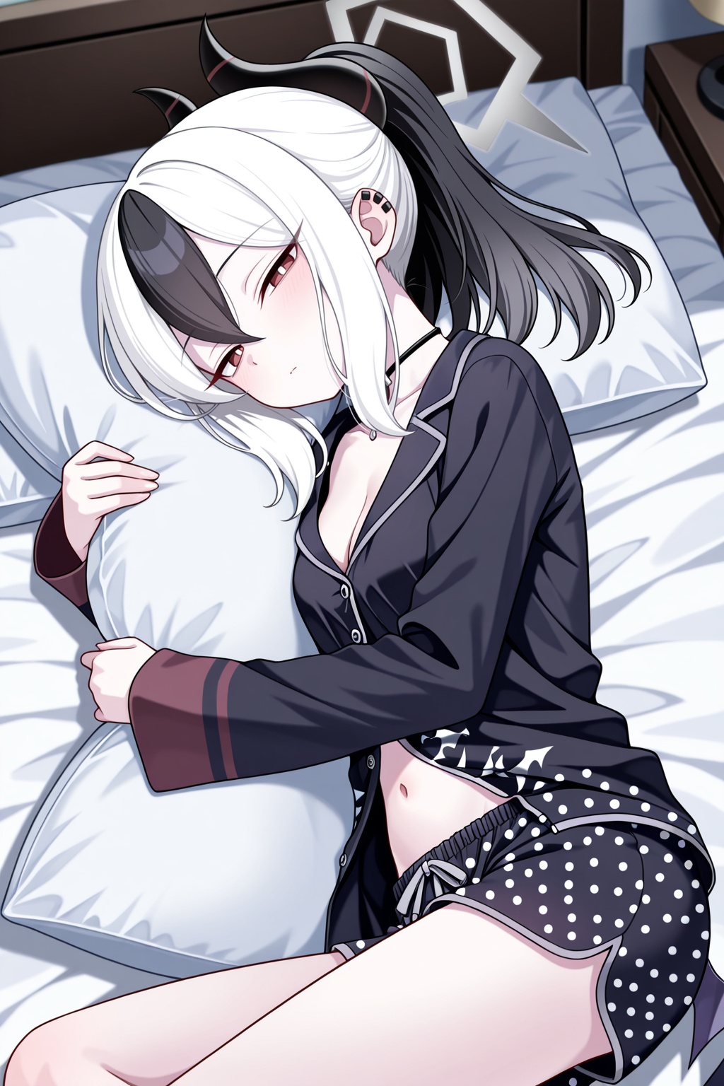 kayokodef,  long hair,  sidelocks on Tensor.Art