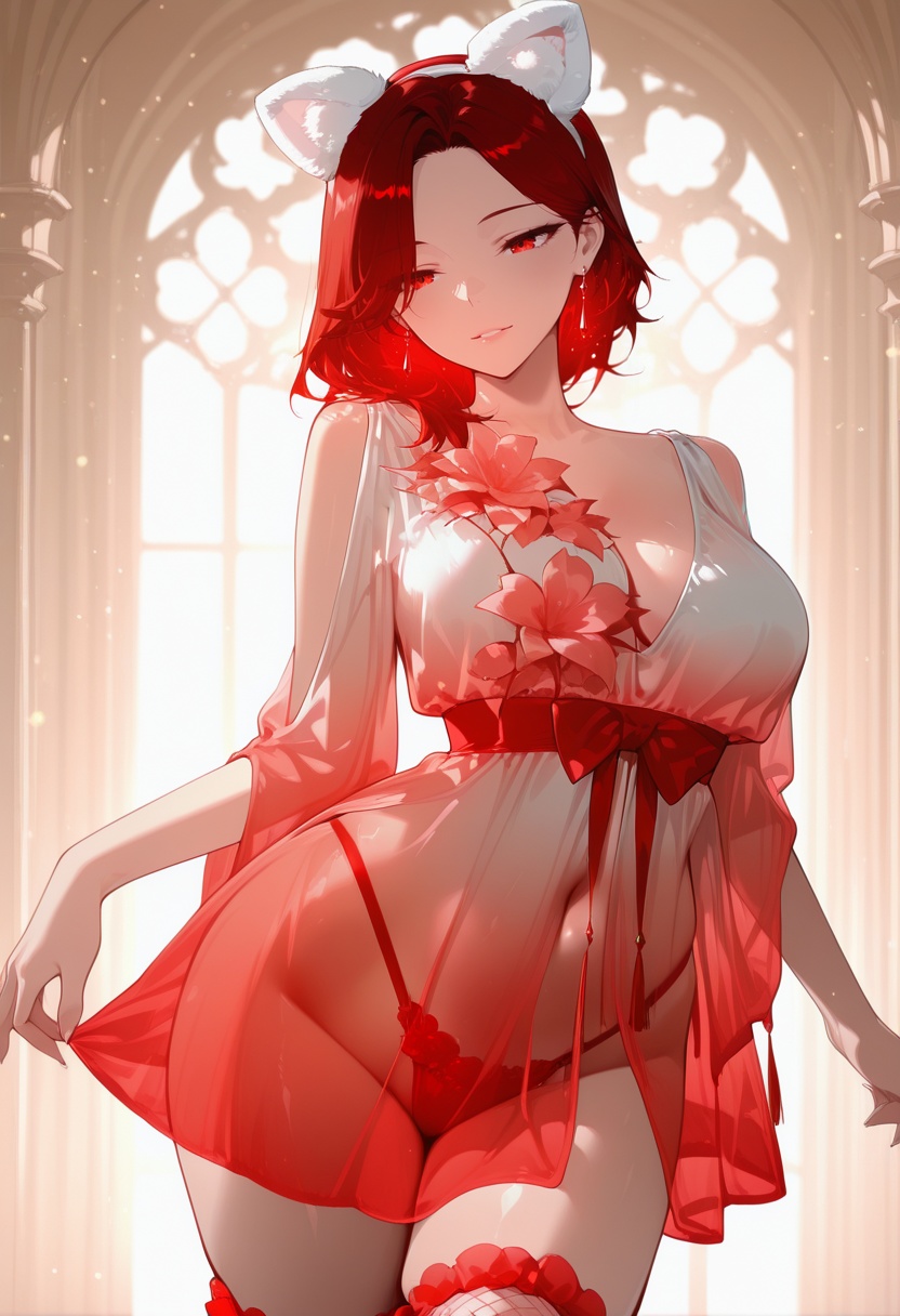1girl,  skkim0no clothes,  gradient dress on Tensor.Art