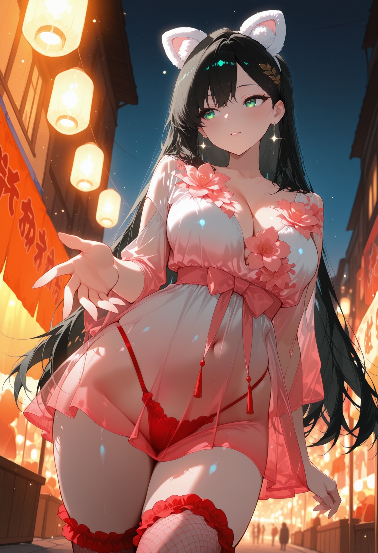 1girl,  skkim0no clothes,  gradient dress on Tensor.Art