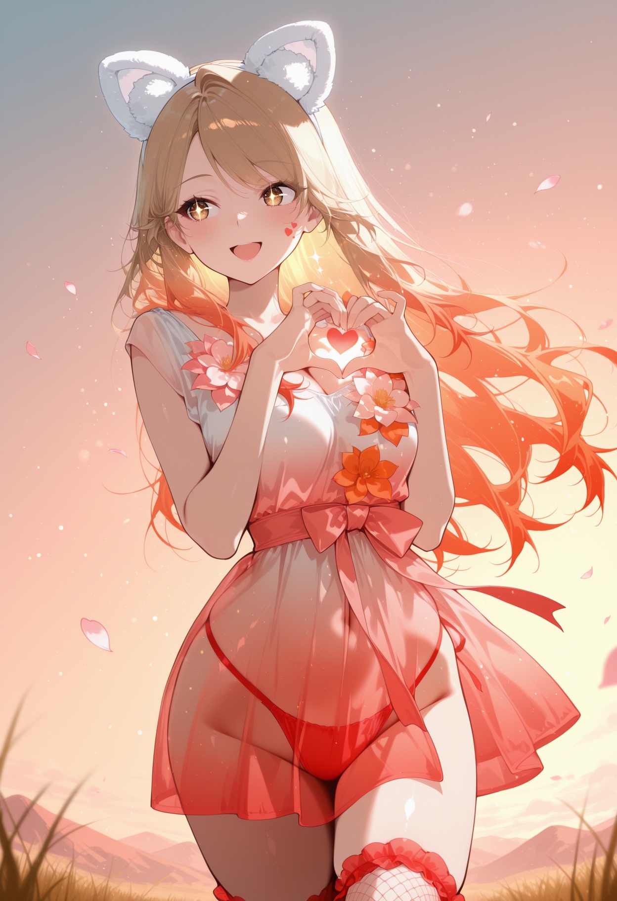 1girl,  skkim0no clothes,  gradient dress on Tensor.Art