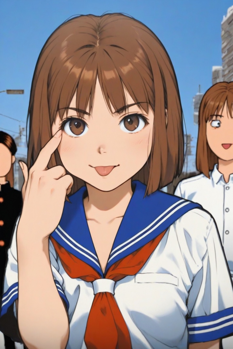 jankengirl,  brown hair,  brown eyes on Tensor.Art