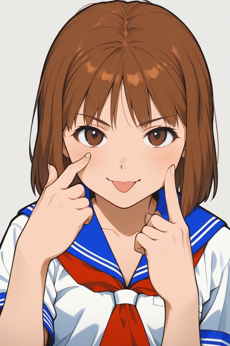 jankengirl,  brown hair,  brown eyes on Tensor.Art