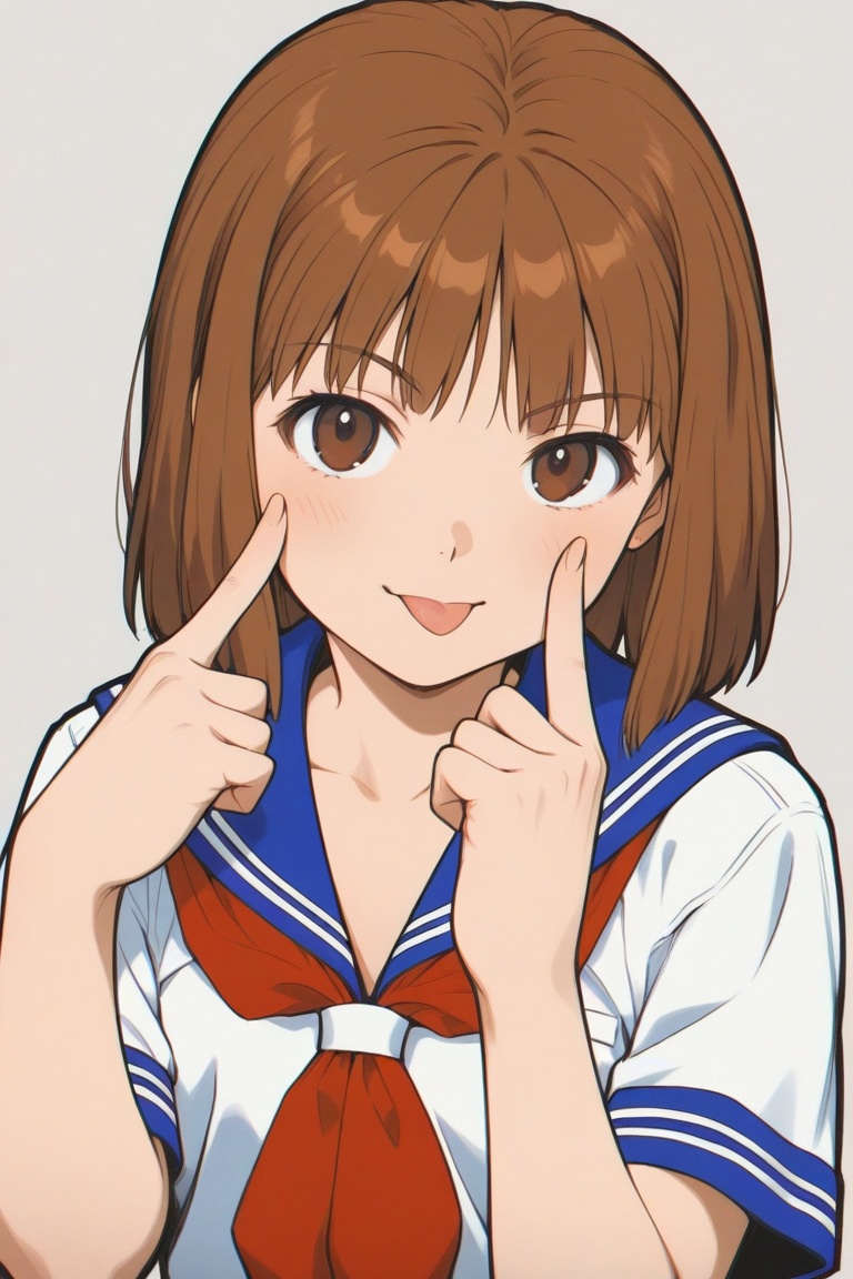 jankengirl,  brown hair,  brown eyes on Tensor.Art