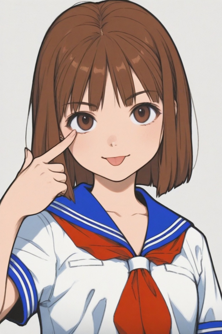jankengirl,  brown hair,  brown eyes on Tensor.Art