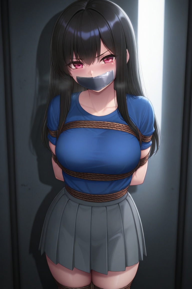 1girl,  solo,  bondage on Tensor.Art