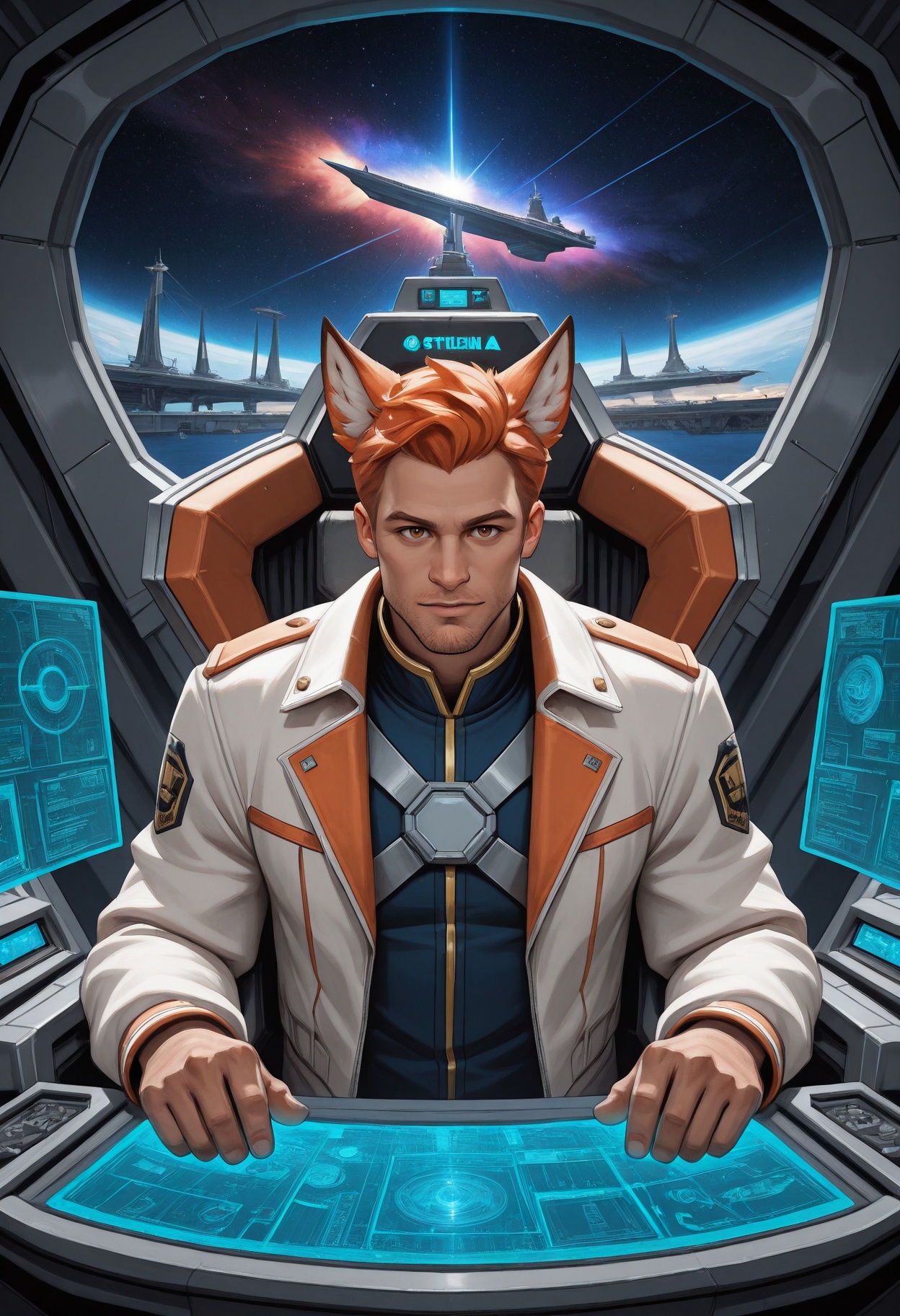 Roiadan_PDXL,  scenery,  starship bridge on Tensor.Art
