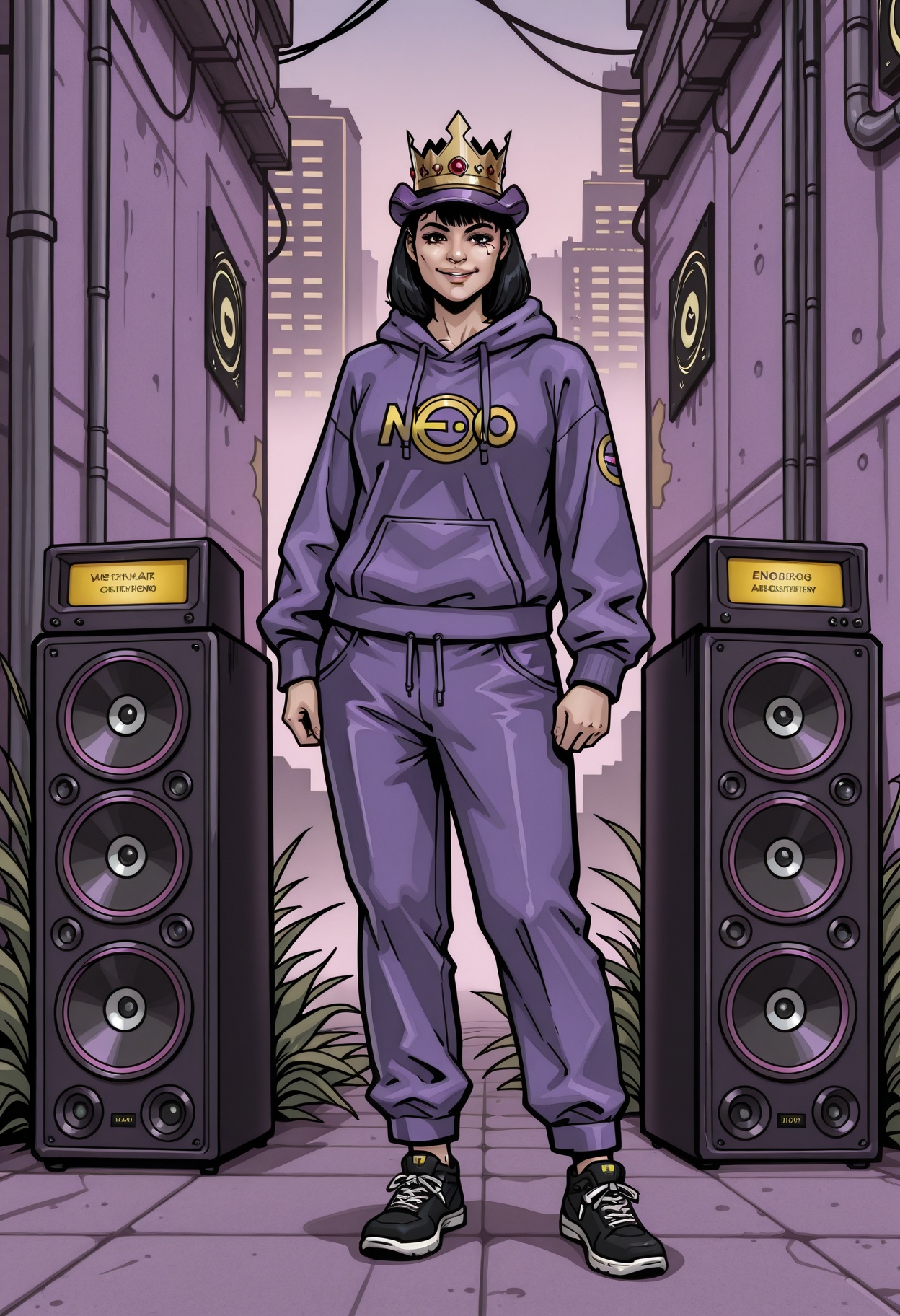 Cyberpunk Aesthetic,  solo,  hood on Tensor.Art