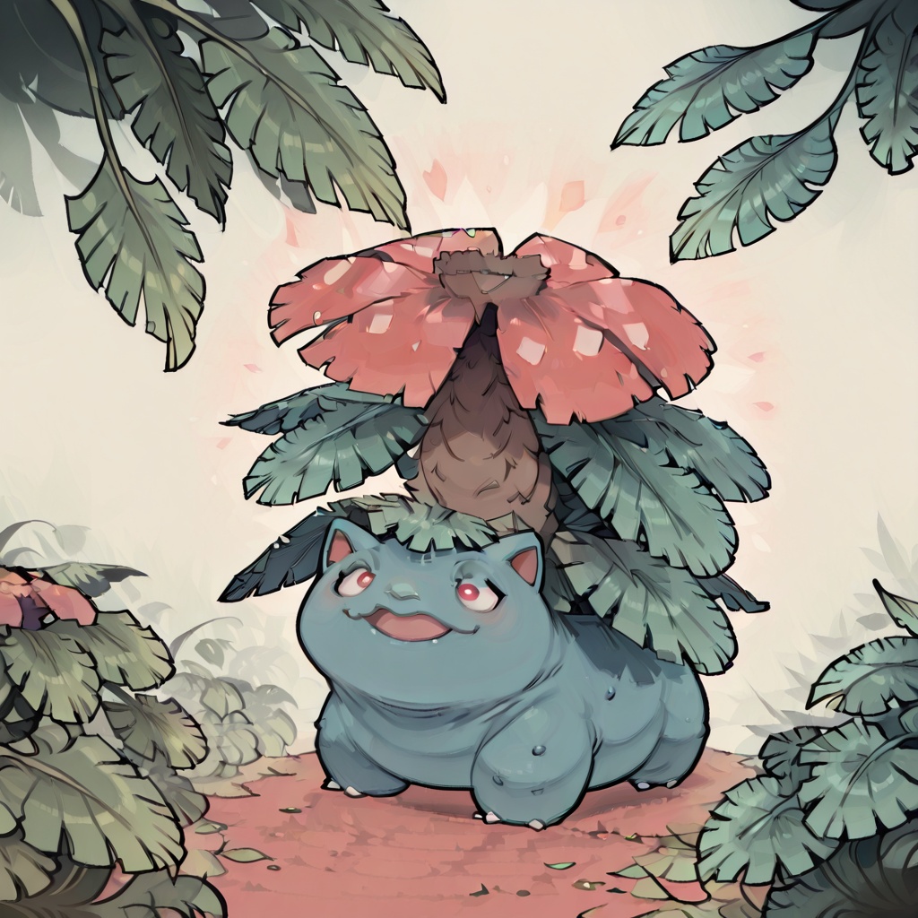 T00CUT3,  venusaur,  leaves on Tensor.Art