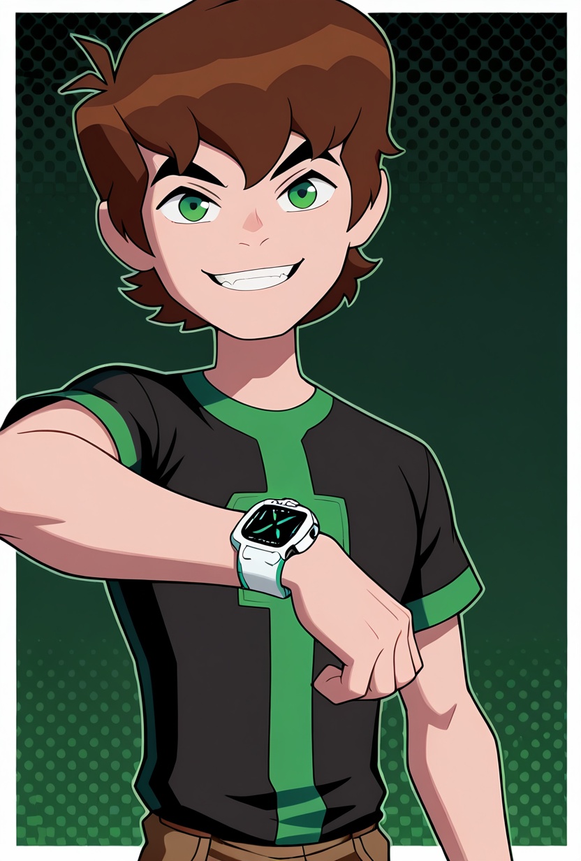 benov,  short hair,  brown hair on Tensor.Art
